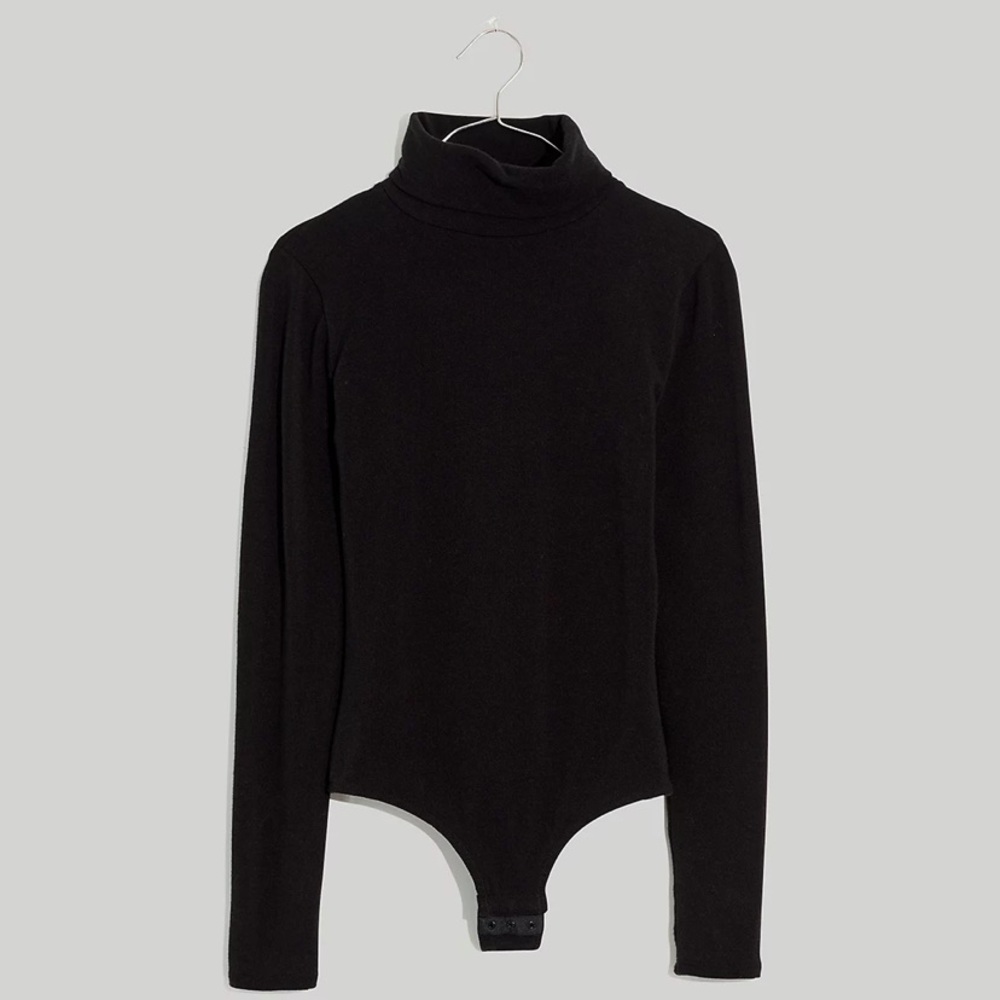 Madewell Turtleneck Bodysuit Black XL